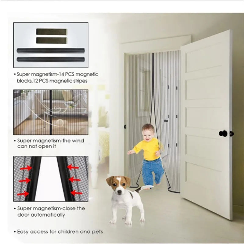 Magnetic Screen Door Curtain